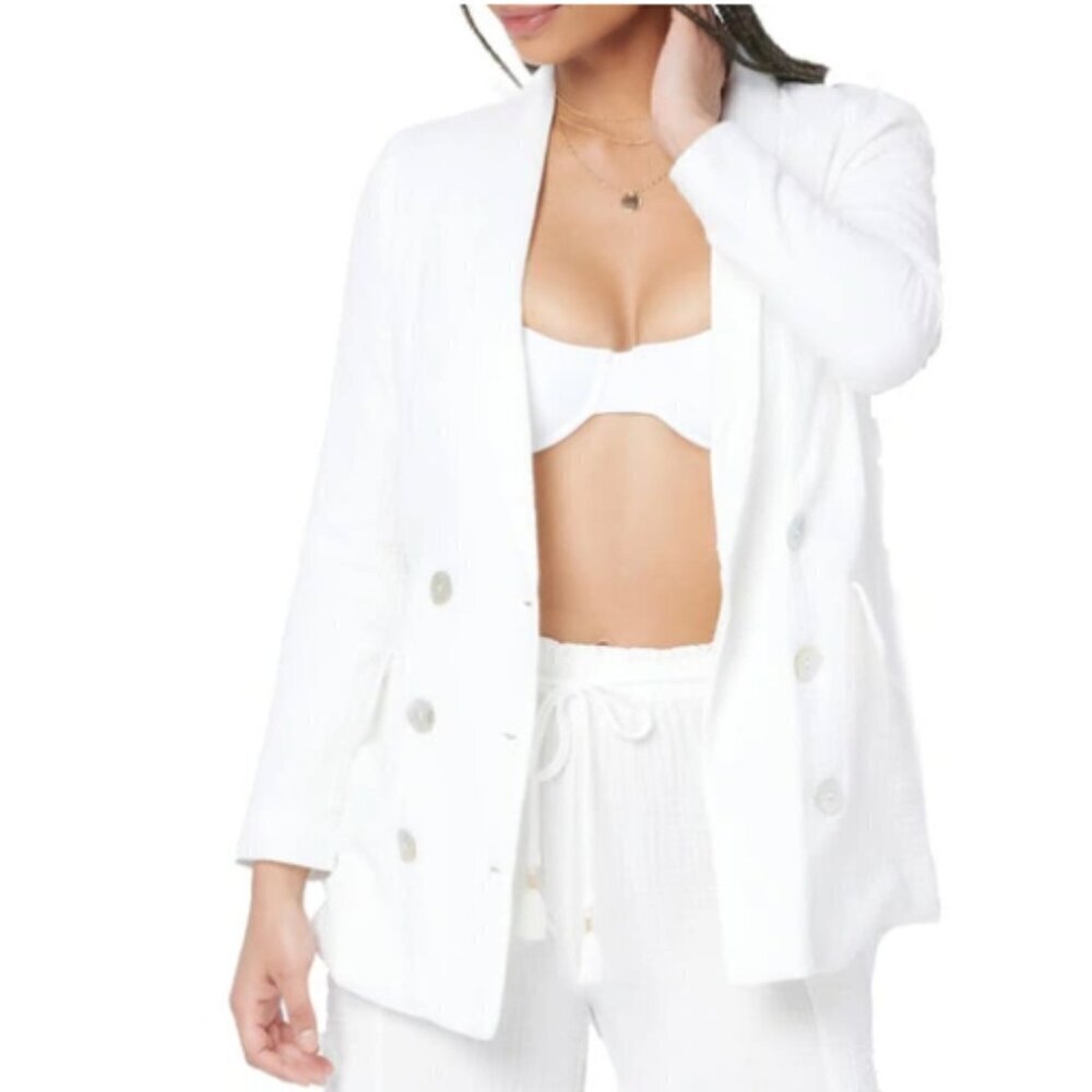 L*Space Bianca Double Breasted Blaze in White sz 6